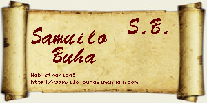 Samuilo Buha vizit kartica